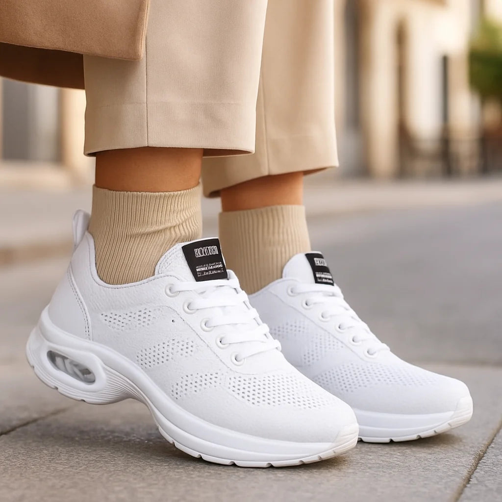 Women's Sneakers Breathable Knit Air-Cushioned Slip-On
