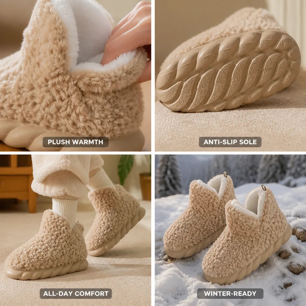 Women's Winter Boots Plush Lining Anti-Slip Sole
