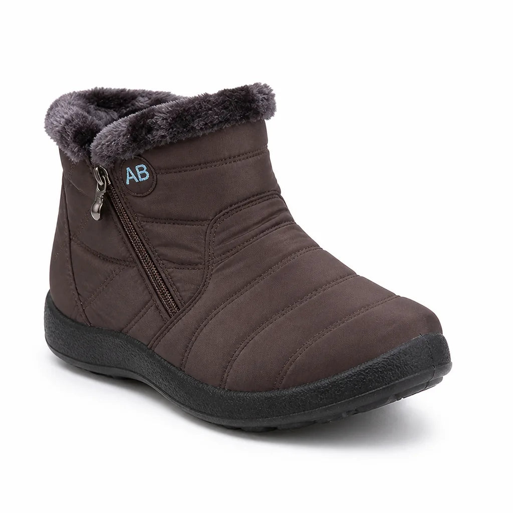 Women's Winter Boots Waterproof Non-Slip Rubber Sole Side Zipper