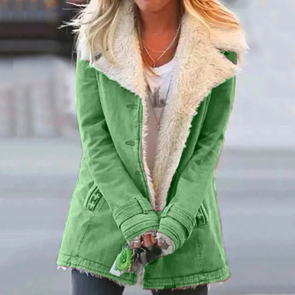 Women's Winter Jacket Soft Warm Lining Elegant Cut