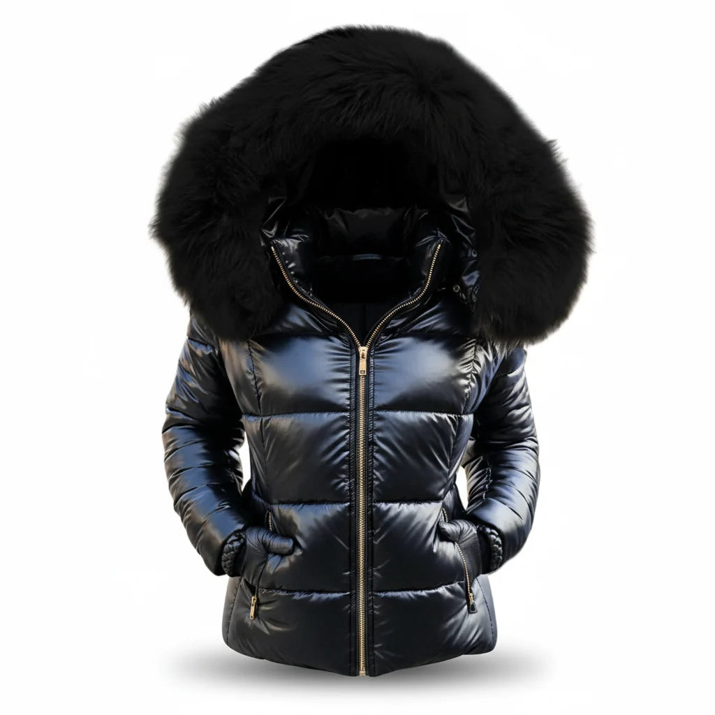 Women's Winter Parka Thick Padded Wind & Water Resistant Hooded Jacket