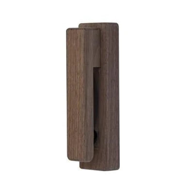 Wood Wall Hook Adhesive-Mount Beechwood or Walnut