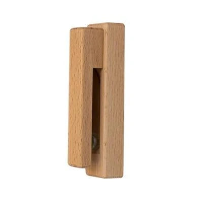 Wood Wall Hook Adhesive-Mount Beechwood or Walnut