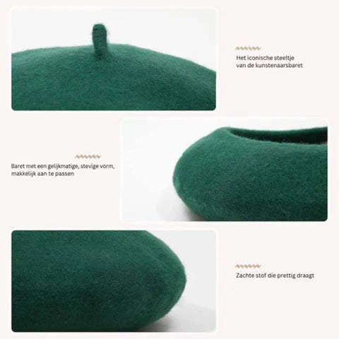 Wool Beret Soft Warm & Breathable