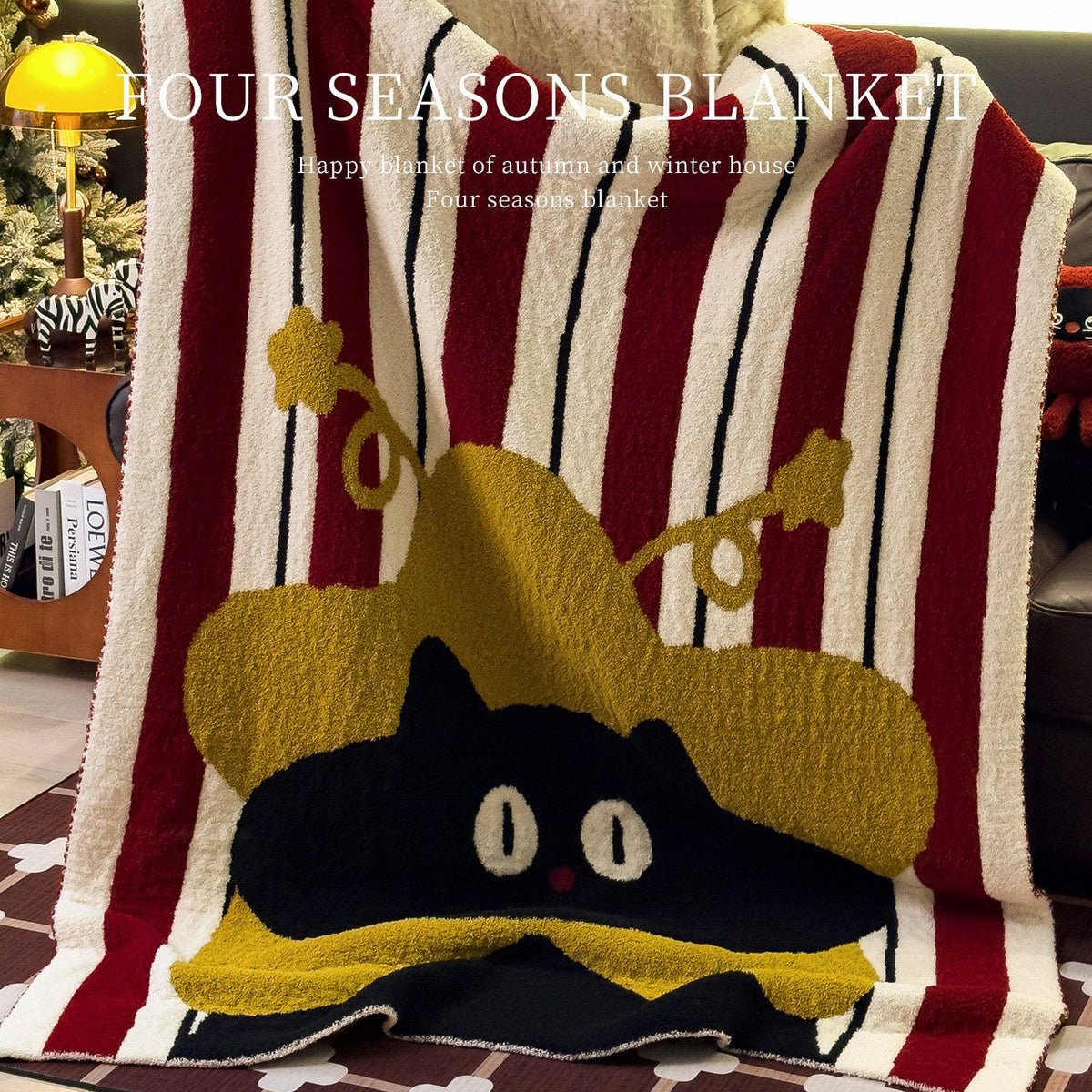 Wool Blanket Lightweight Fluffy Finish Cartoon Designs