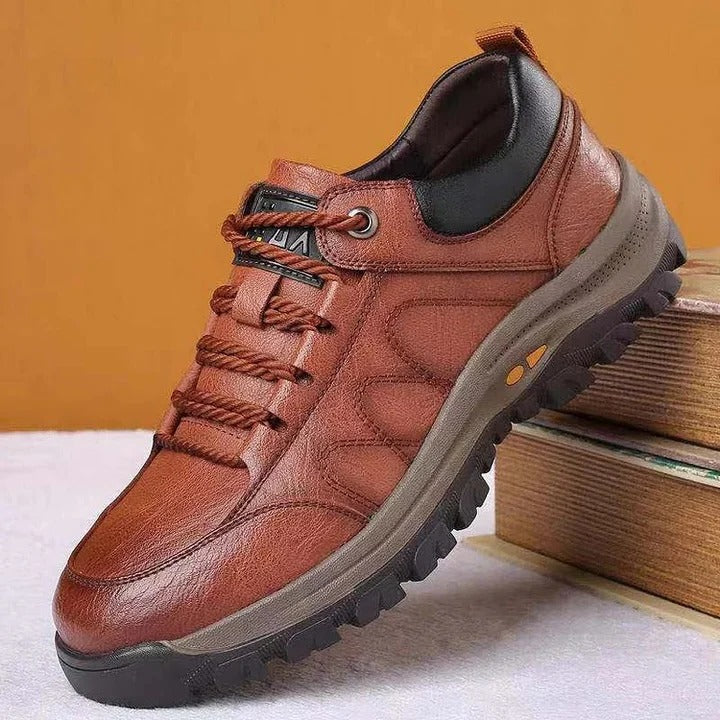 Work Shoes Arch Support Cushioned Insole Textured Grip Sole