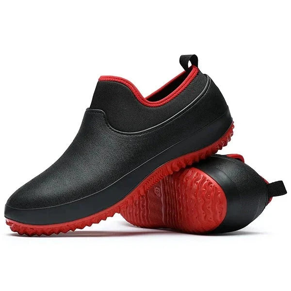 Work Shoes Liquid-Resistant Slip-On Grip Sole