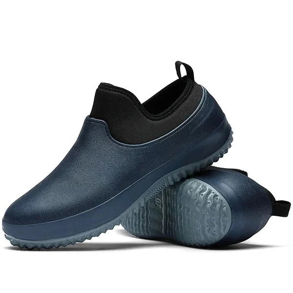 Work Shoes Liquid-Resistant Slip-On Grip Sole