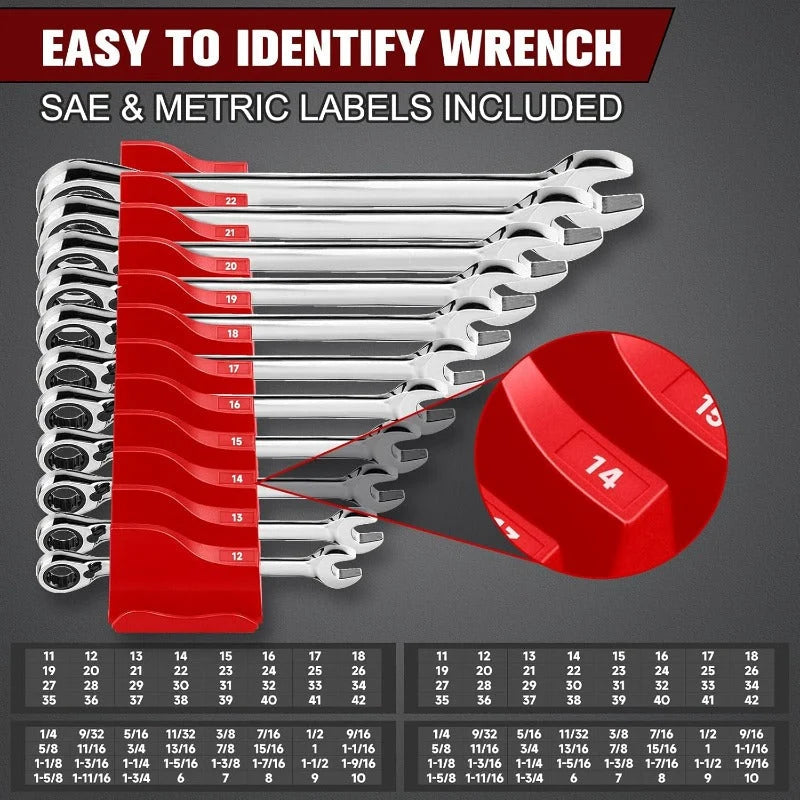 Wrench Organizer Magnetic Base Interlocking Modular Design
