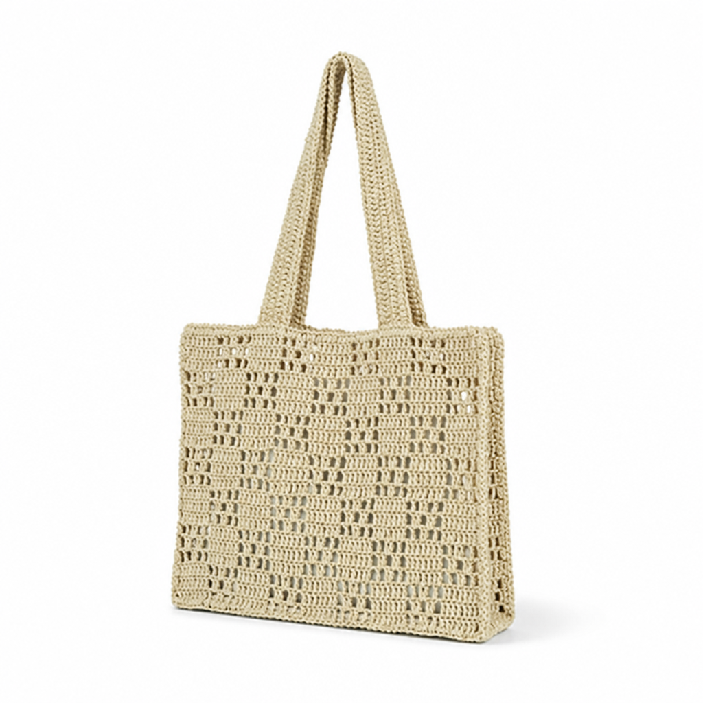 XXL Handwoven Macrame Beach Tote (Long Straps)