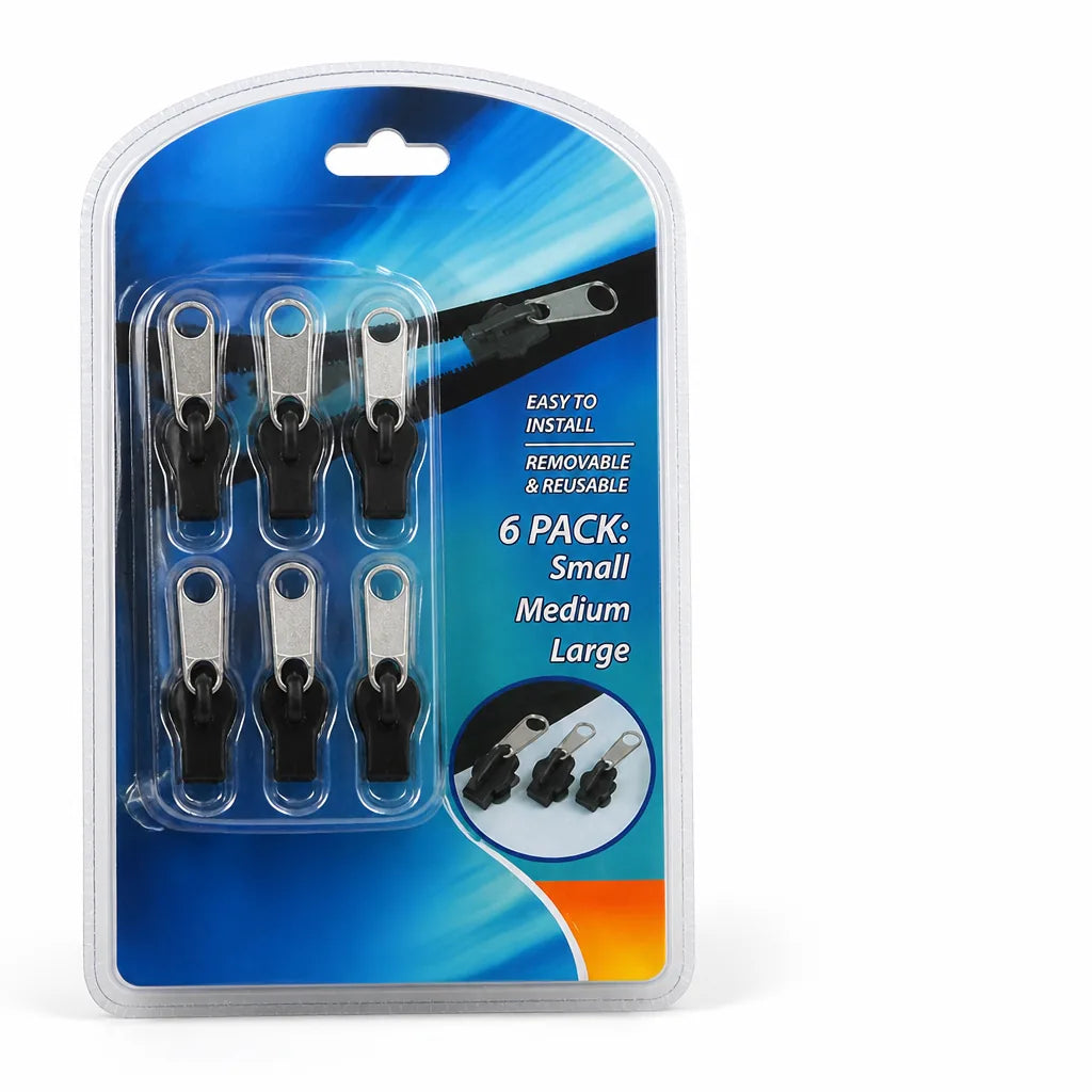 Zipper Repair Kit Reusable Quick Fix 12 Piece