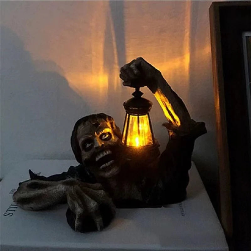 Zombie Wall Decoration 3D Crawling Design LED Lantern