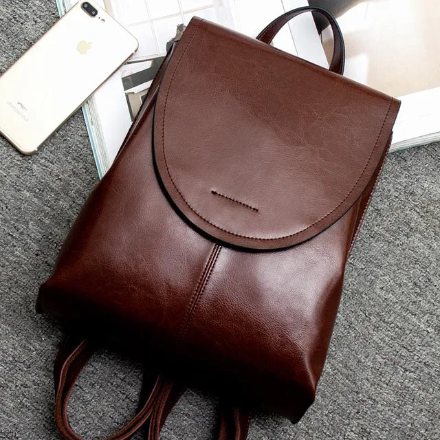 Sophisticated Leather Backpack for Everyday Elegance