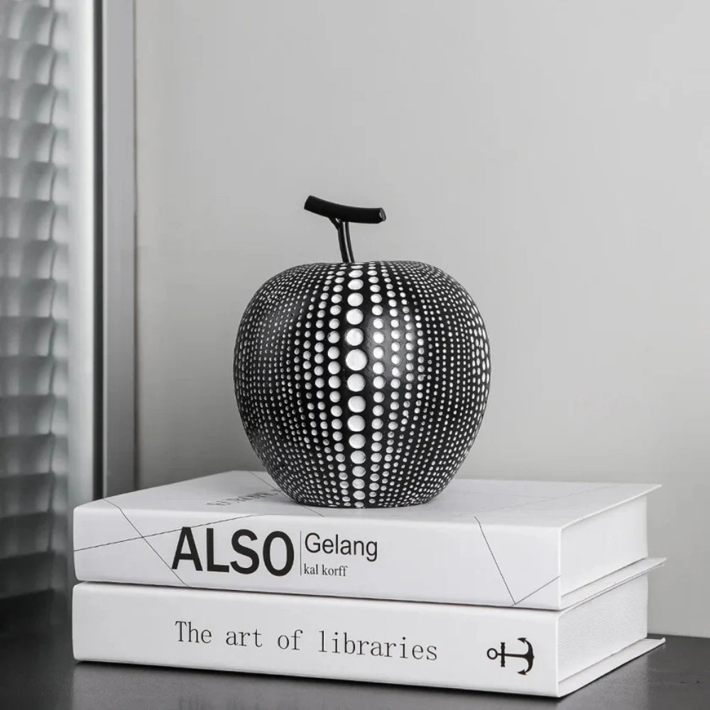 Contemporary Decorative Sculpture with Polka Dot Design