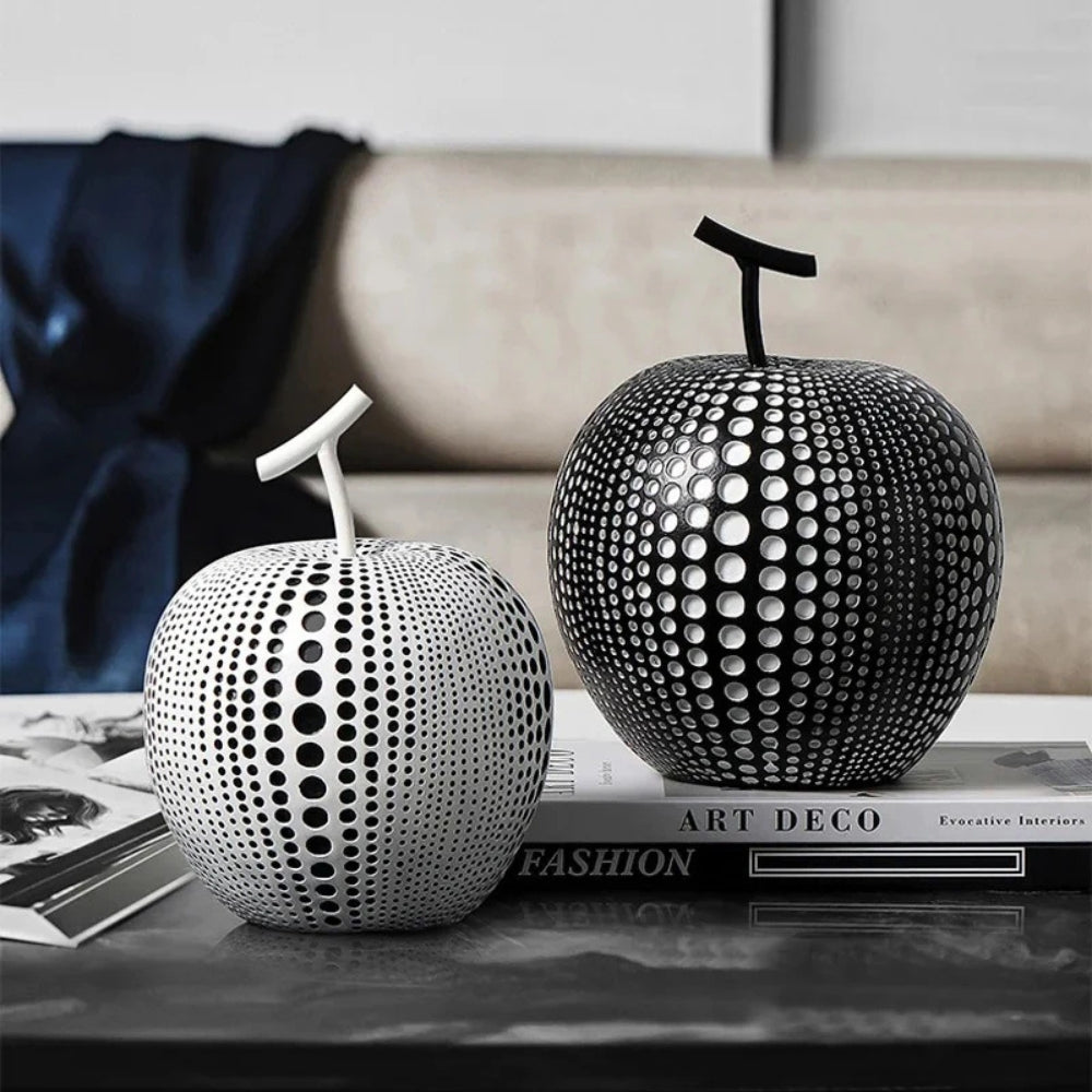 Contemporary Decorative Sculpture with Polka Dot Design