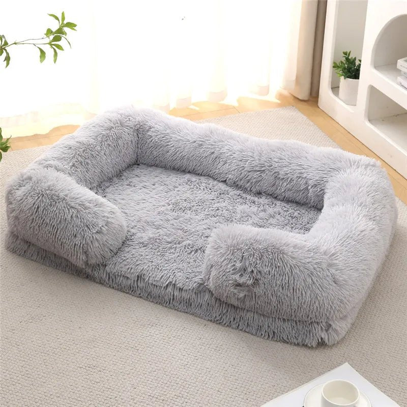 Luxurious Foam Pet Rest with Supportive Side Cushions