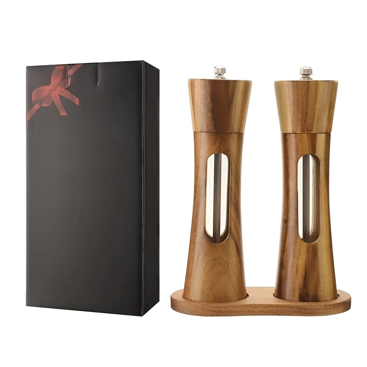 Wooden Salt and Pepper Grinders for Effortless Grinding