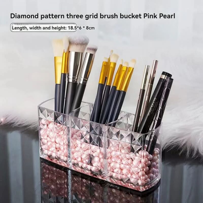 Diamond Patterned Bathroom Storage Cabinet – Organizer for Cosmetics and Essentials