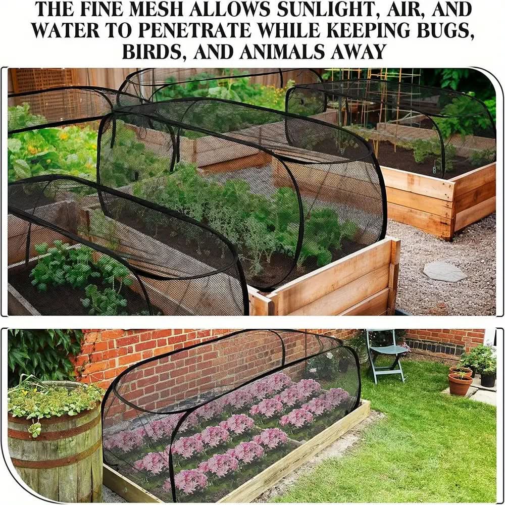 Natural Outdoor Plant Shield – Protective Mesh Greenhouse Cover