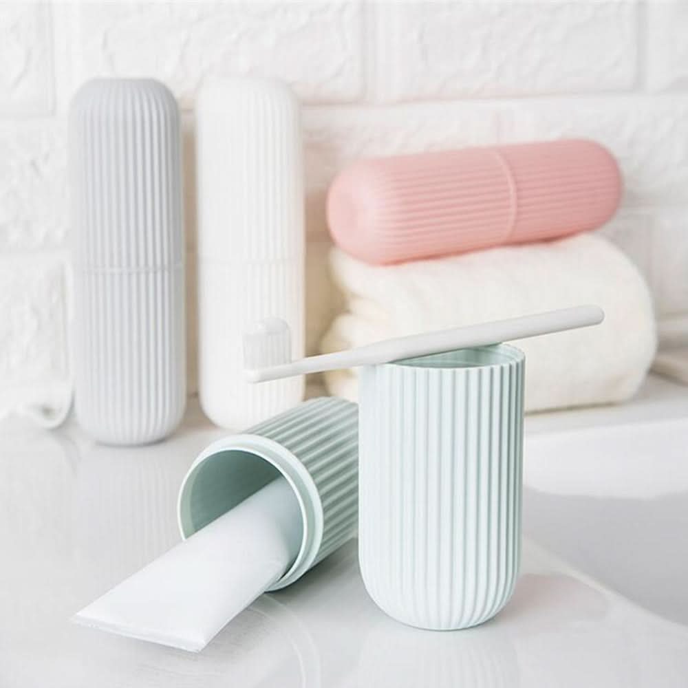 Compact Travel Case for Toothbrush and Toothpaste – Portable Organizer