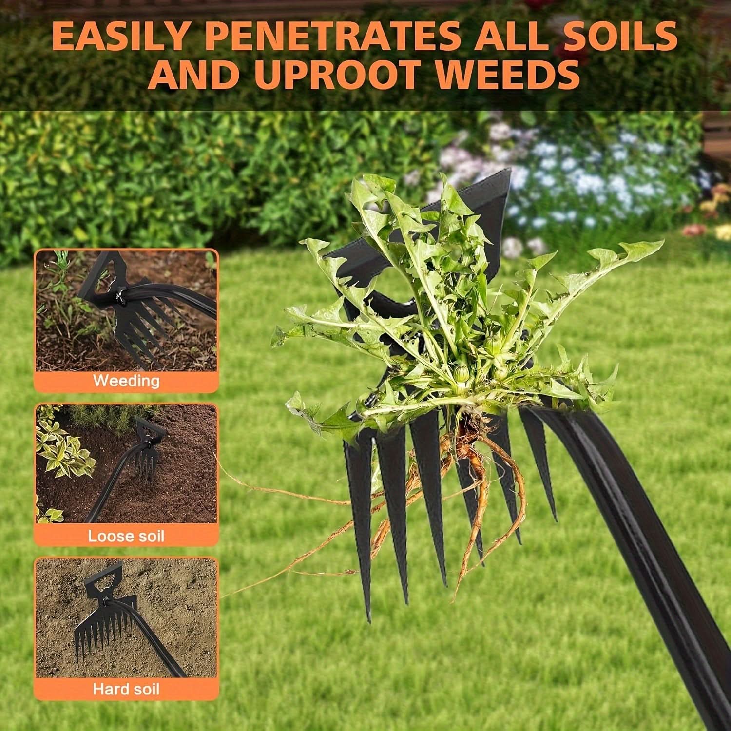 Durable Garden Weeding Tool for Quick Cleanup