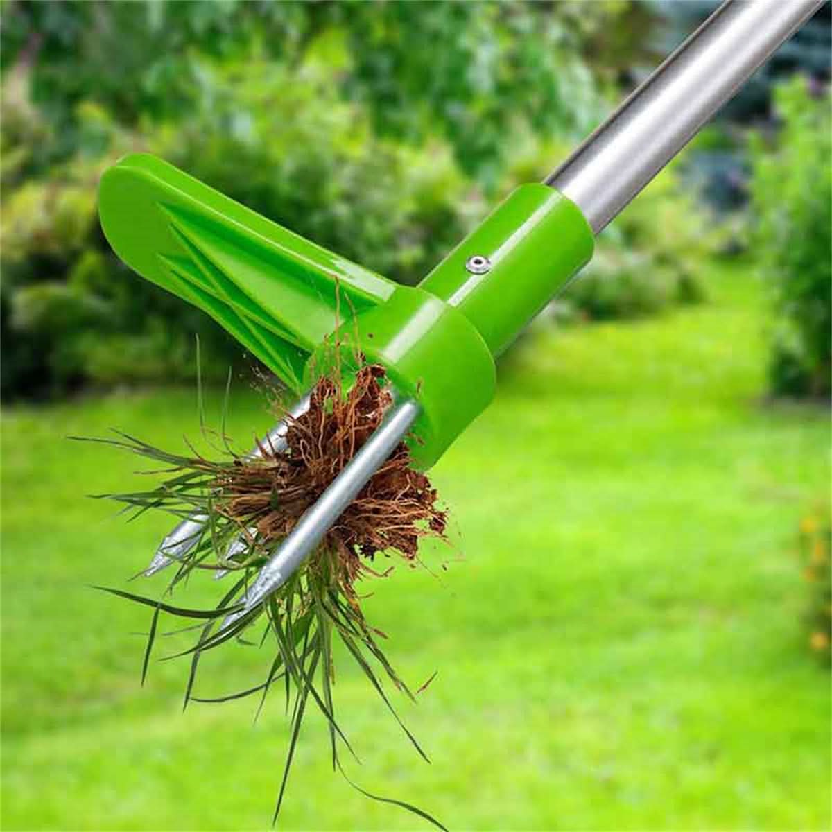 Stand-Up Weed Remover for Effortless and Clean Garden Care