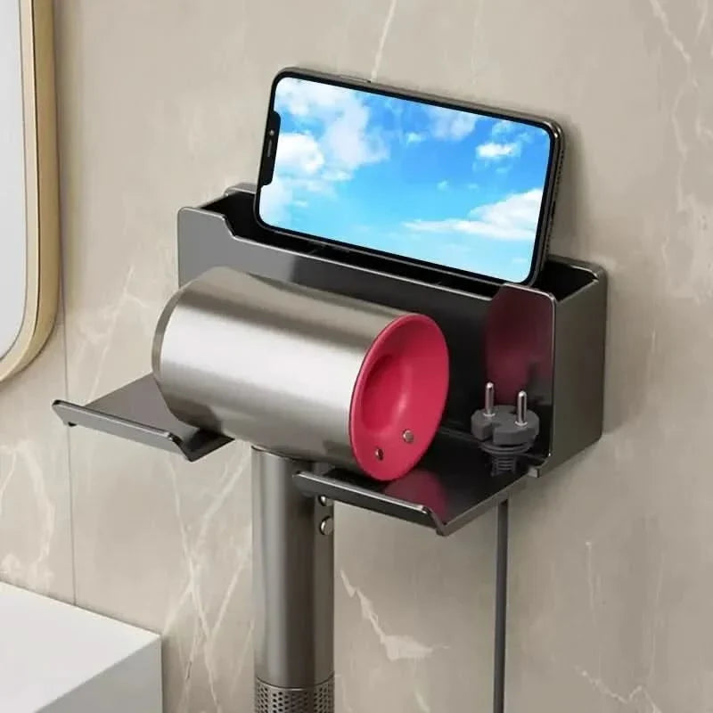 Wall-Mounted Holder for Neat Hair Dryer Storage – Compact Design