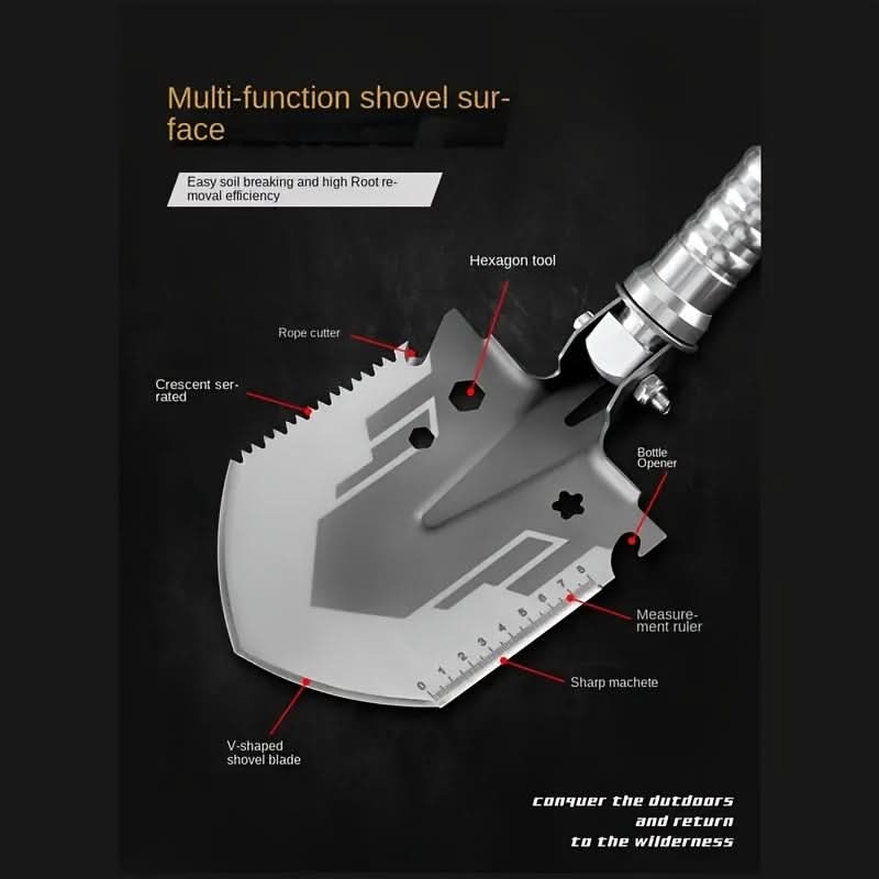 Compact Folding Shovel for Outdoor and Emergency Situations