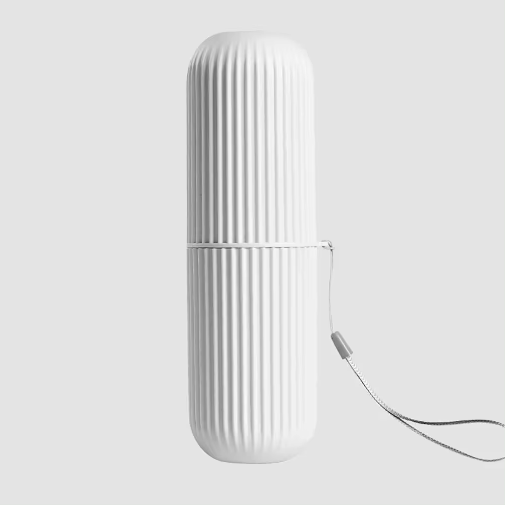 Portable Toothbrush and Toothpaste Holder for Travel – Compact Hygiene Case