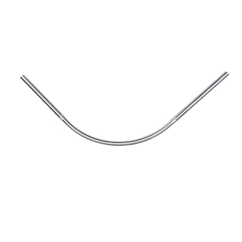Extendable L-Shaped Shower Curtain Rod with Punch-Free Stainless Steel Installation for Contemporary Bathrooms