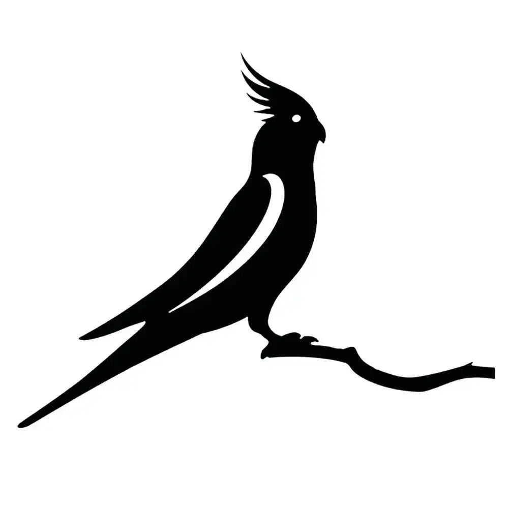 Elegant Silhouette of a Bird – Decorative Metal Wall and Garden Art