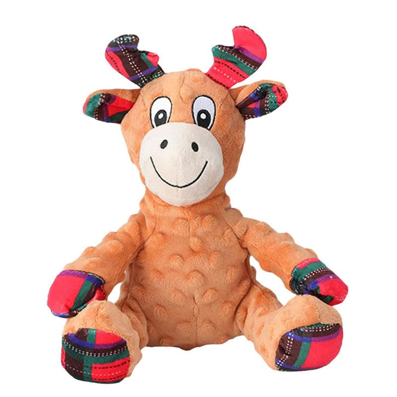 Durable Rubber Dog Toy Featuring Built-In Squeaker