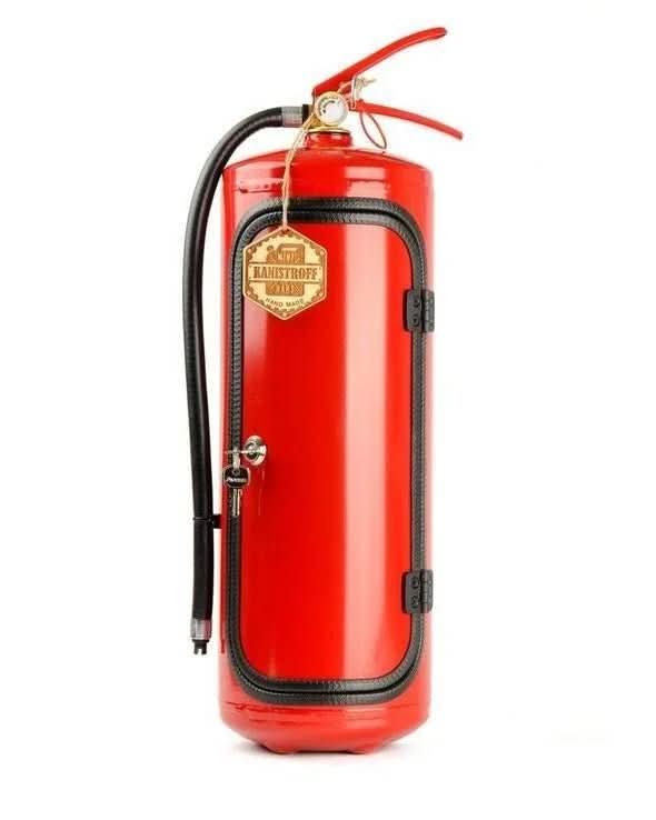 Mini Fire Extinguisher Decor Safe | Metal Drink Storage