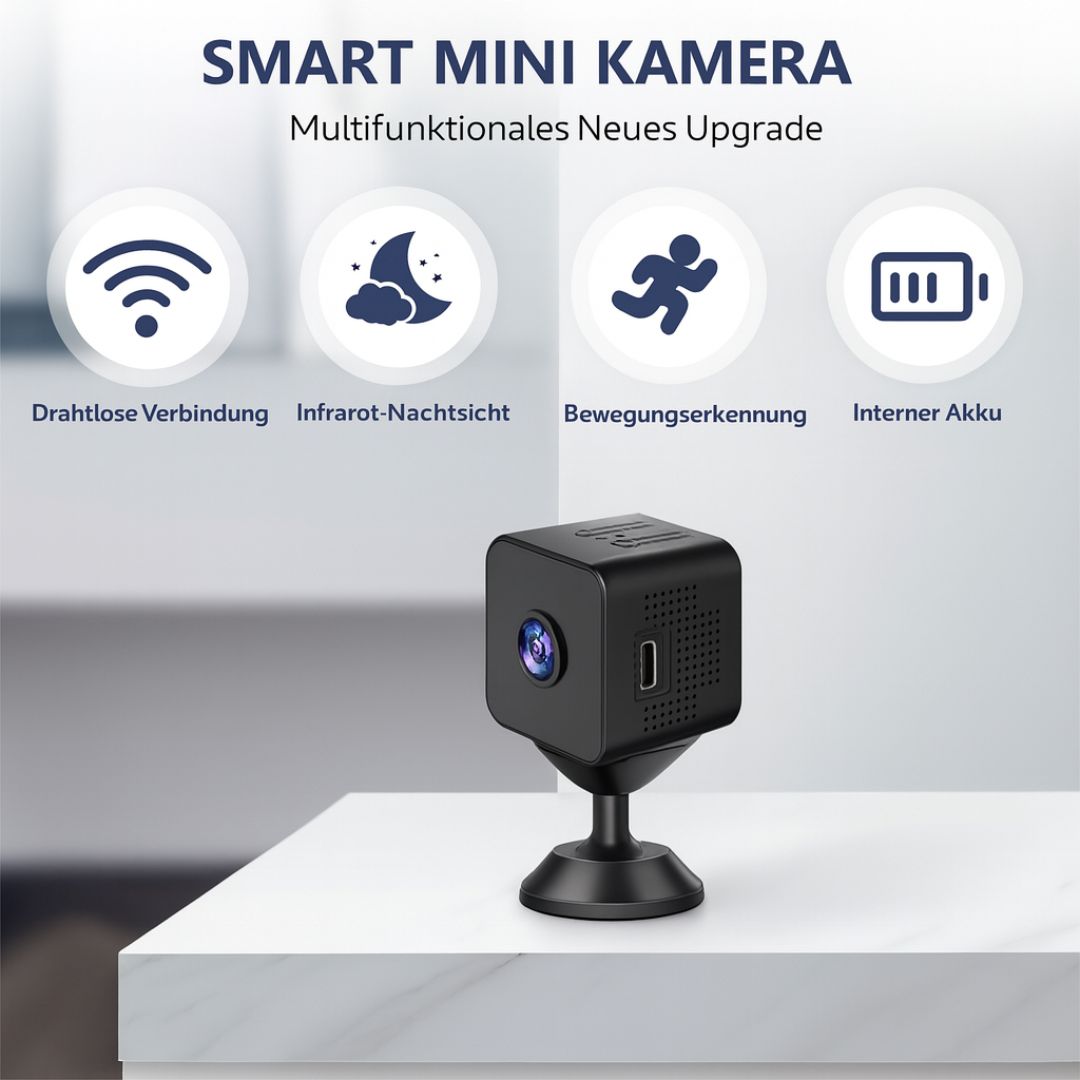 Mini Camera | Remote Monitoring Anywhere | Night Vision and Motion Detection