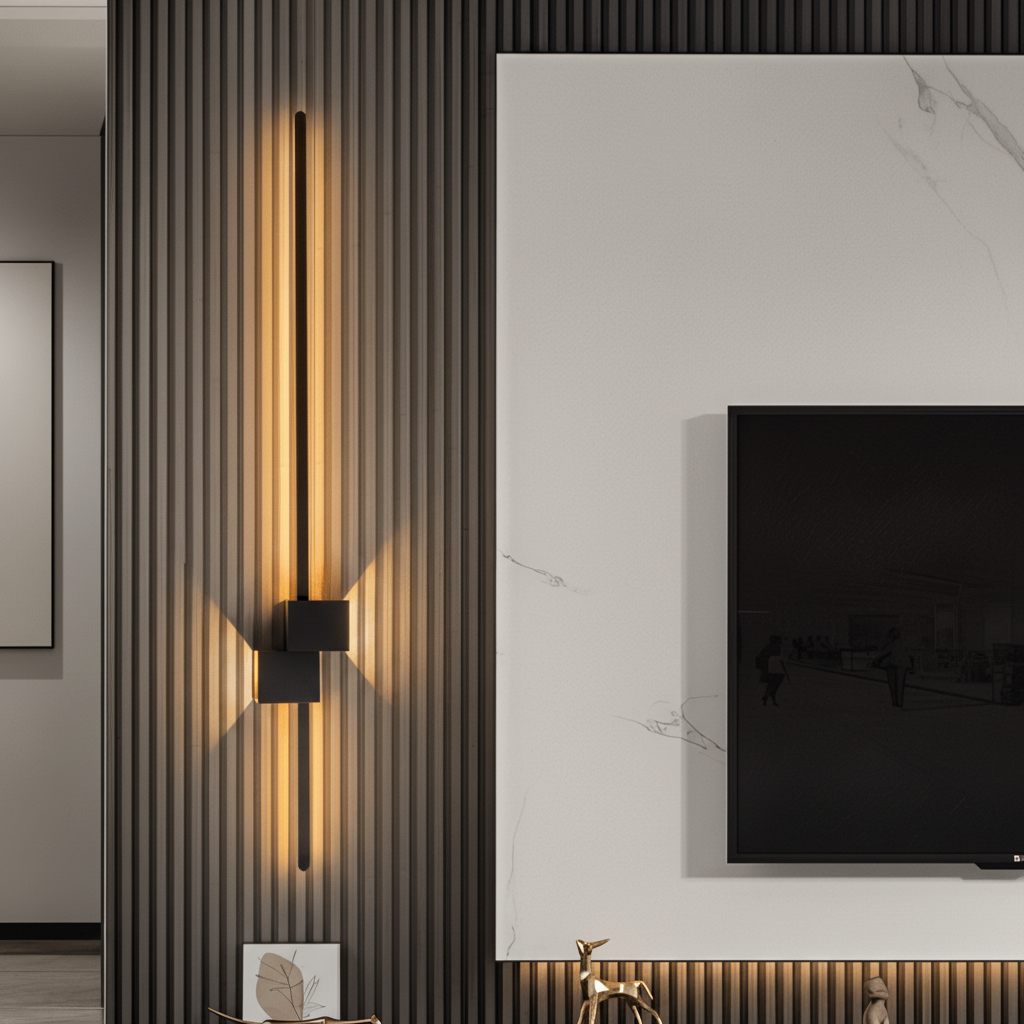 SleekGlow - Elegant LED Wall Fixture for Indirect Light