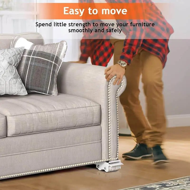 Adjustable Furniture Moving Aid with Wheels