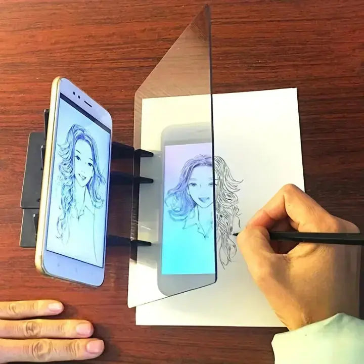 Portable Drawing Reflector for Tablets and Smartphones