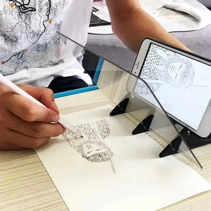 Portable Drawing Reflector for Tablets and Smartphones