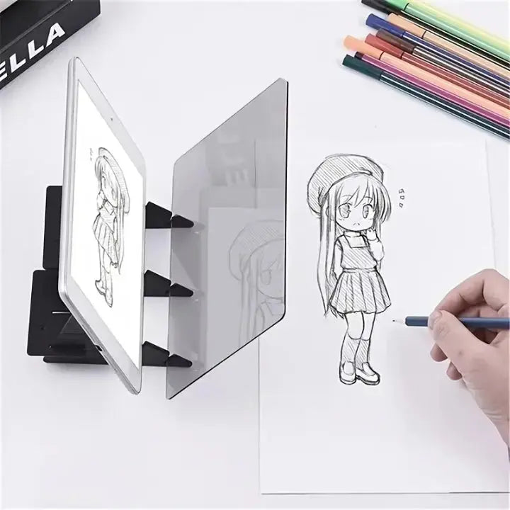 Portable Drawing Reflector for Tablets and Smartphones