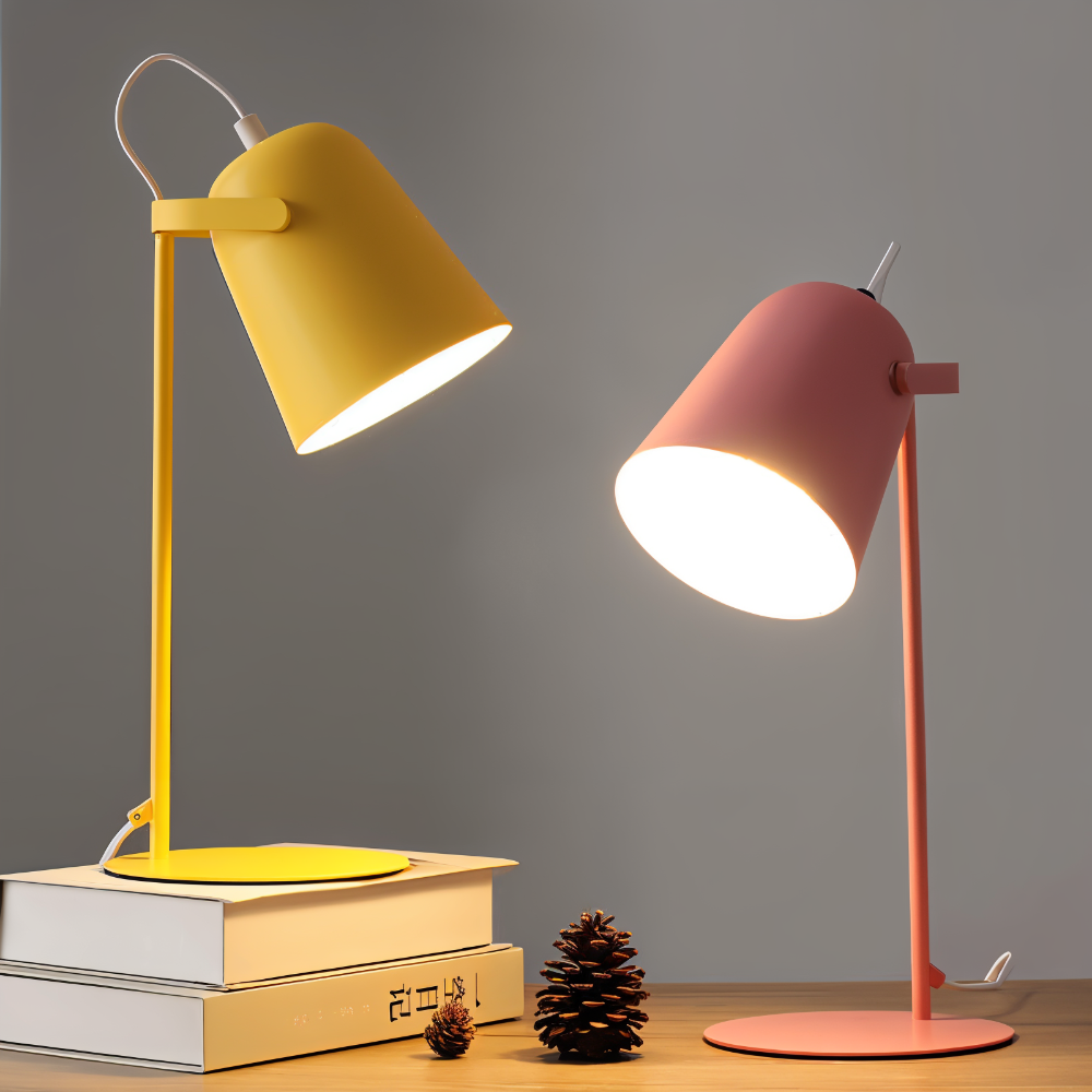 Adjustable Desk Lamp with Rotating Shade for Eye Comfort