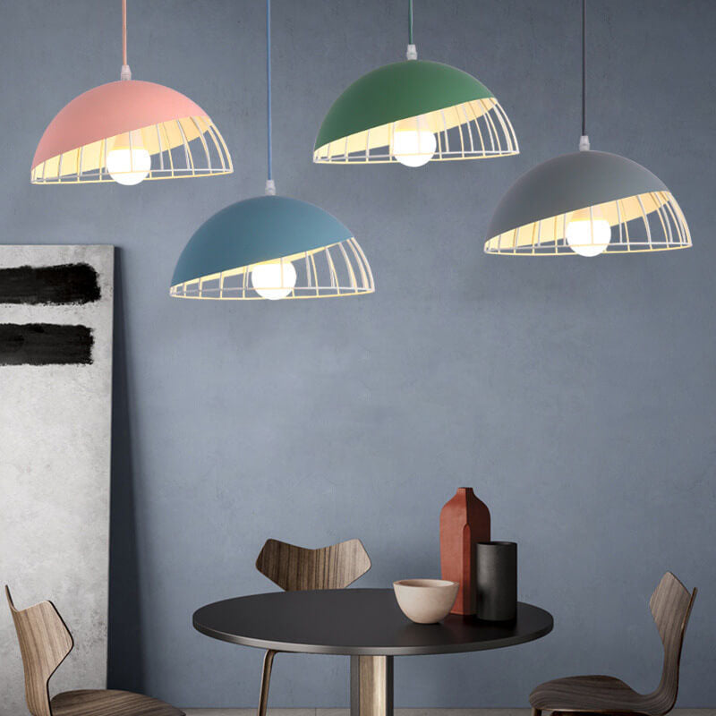 Sleek Adjustable Dome Pendant Lighting for Home & Bistro