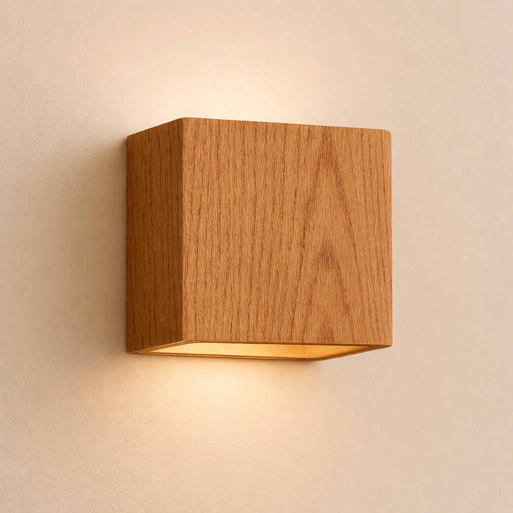 Stylish Cube Wall Fixture - Durable Integrated LED Design
