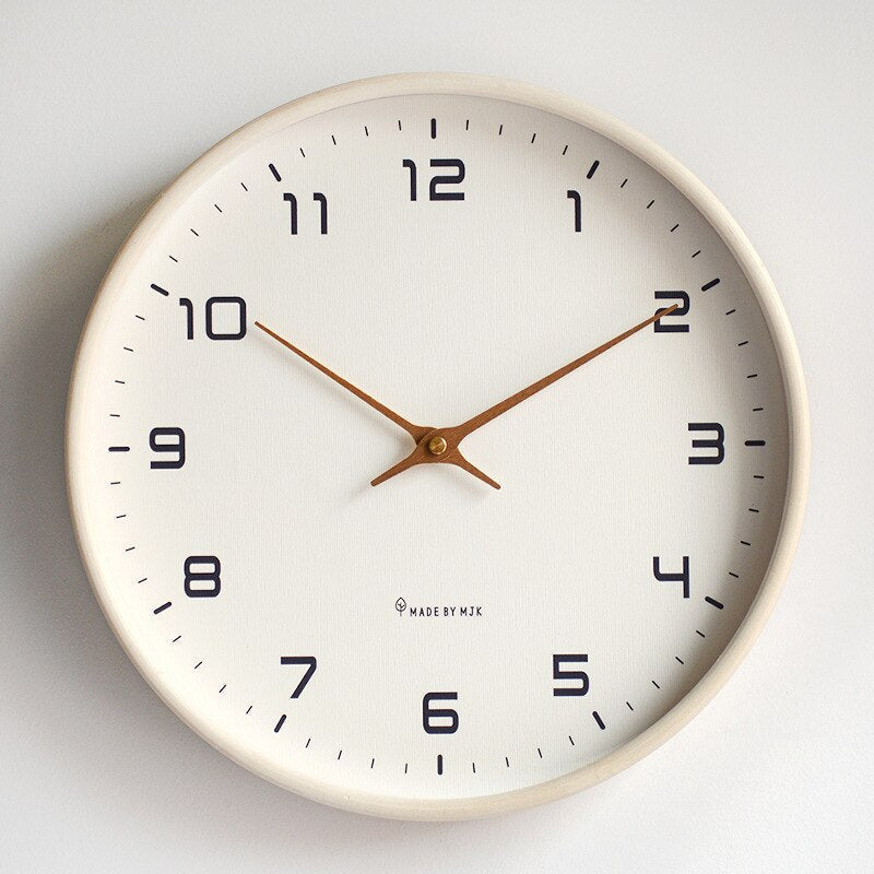 Elegant Natural Wood Wall Clock – Stylish Timepiece for Your Home