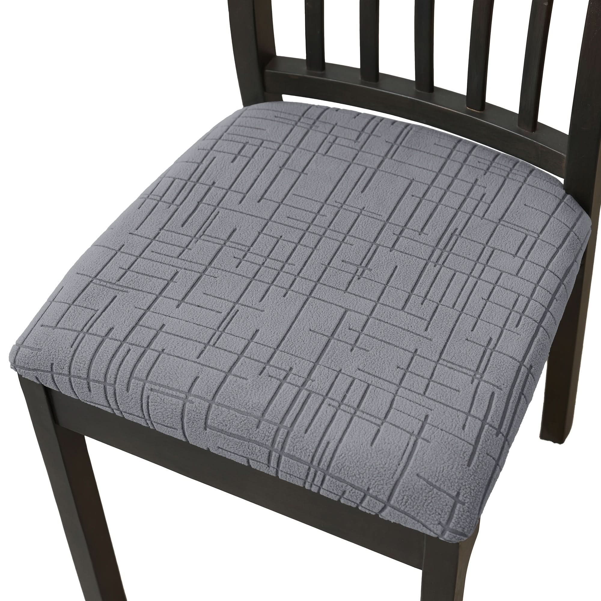 Elastic Dining Chair Covers with Cross Design – Modern Stretch Fit