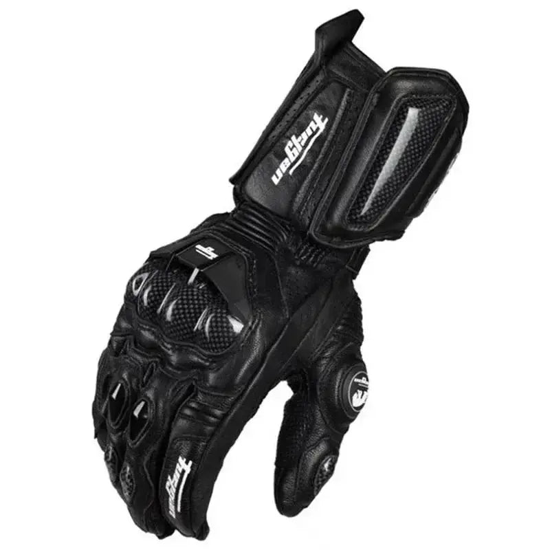 Motorcycle Gloves in Leather with Protective Features