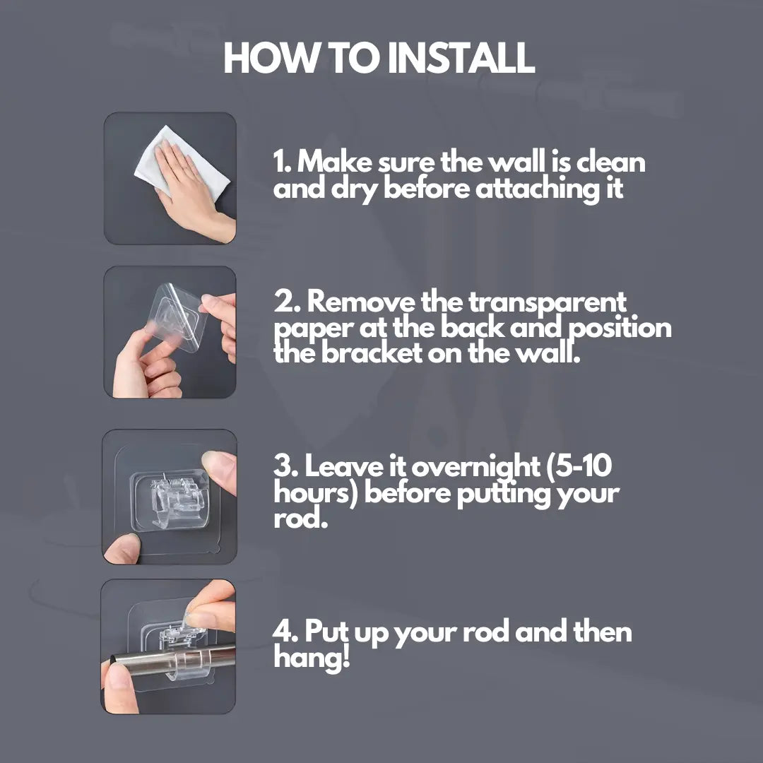 Easy-to-Install Curtain Rod Brackets for Secure Mounting