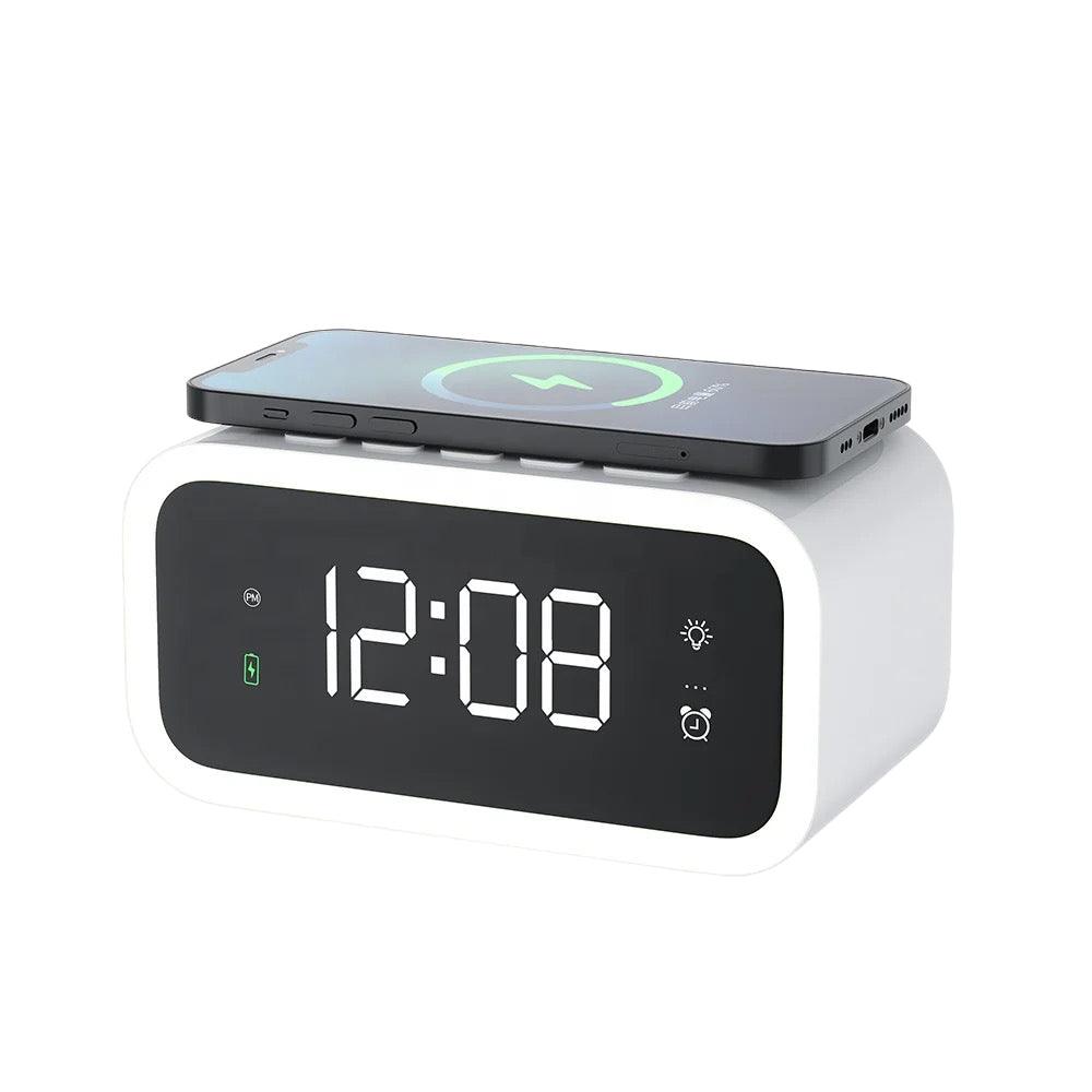 SleekSmart Dual Function Alarm Clock with Wireless Charger