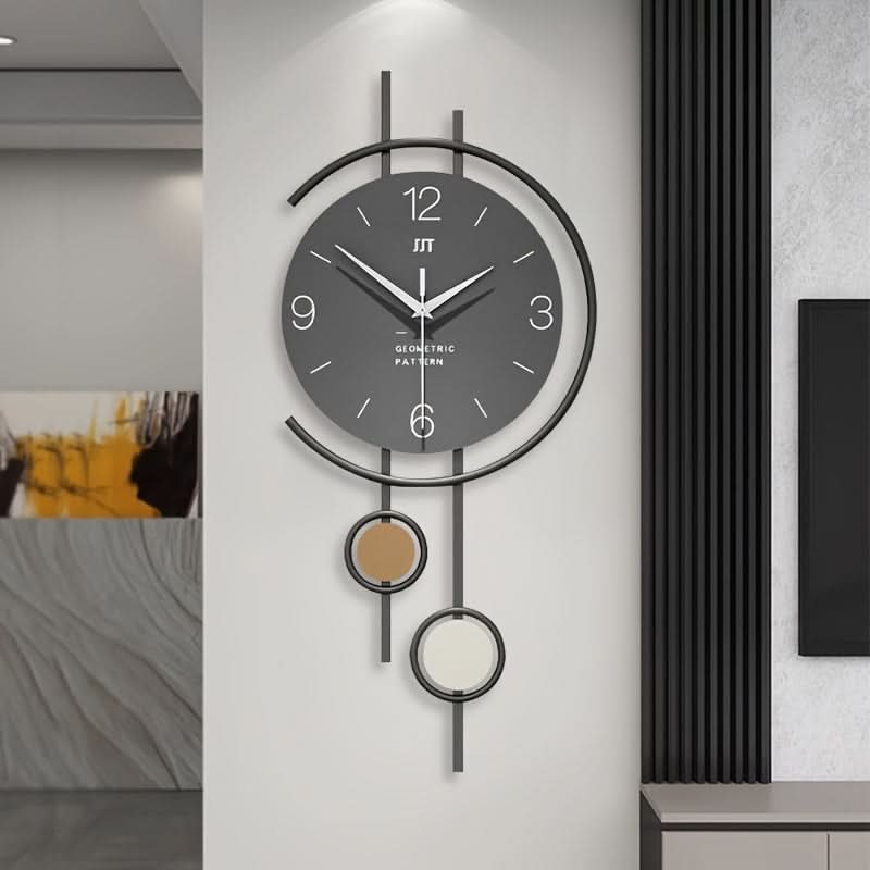 Large Silent Movement Wall Clock - Modern Minimalist Design