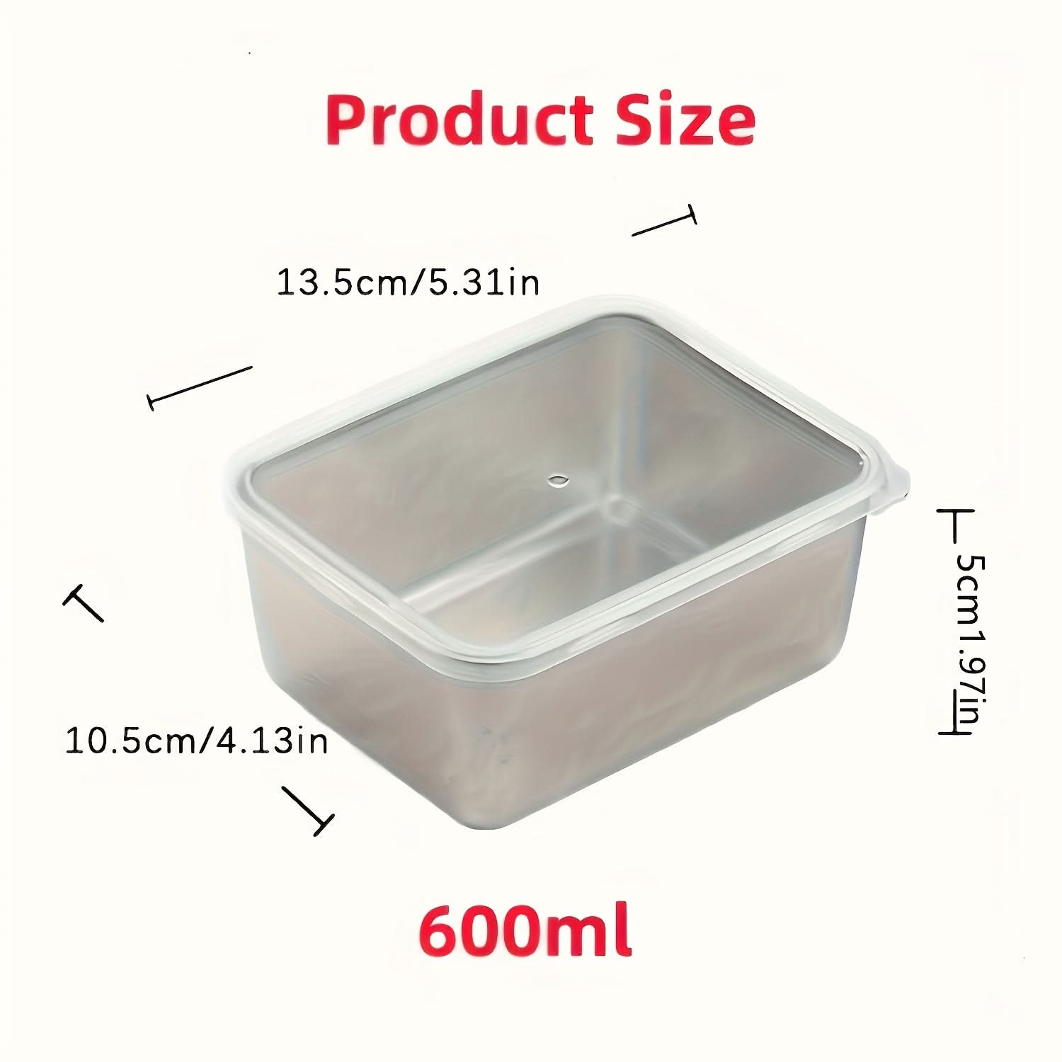 7-Piece Meal Prep Food Storage Container Set in Stainless Steel