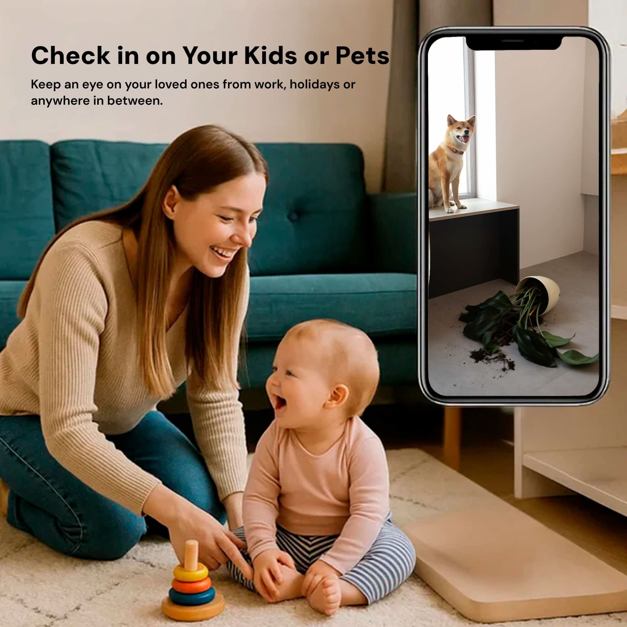 Wireless Nanny Camera with Audio – 1080P Covert Surveillance